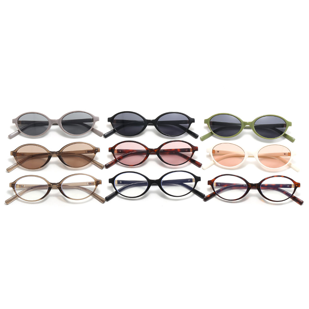 Retro Vintage Small Oval Sunglasses