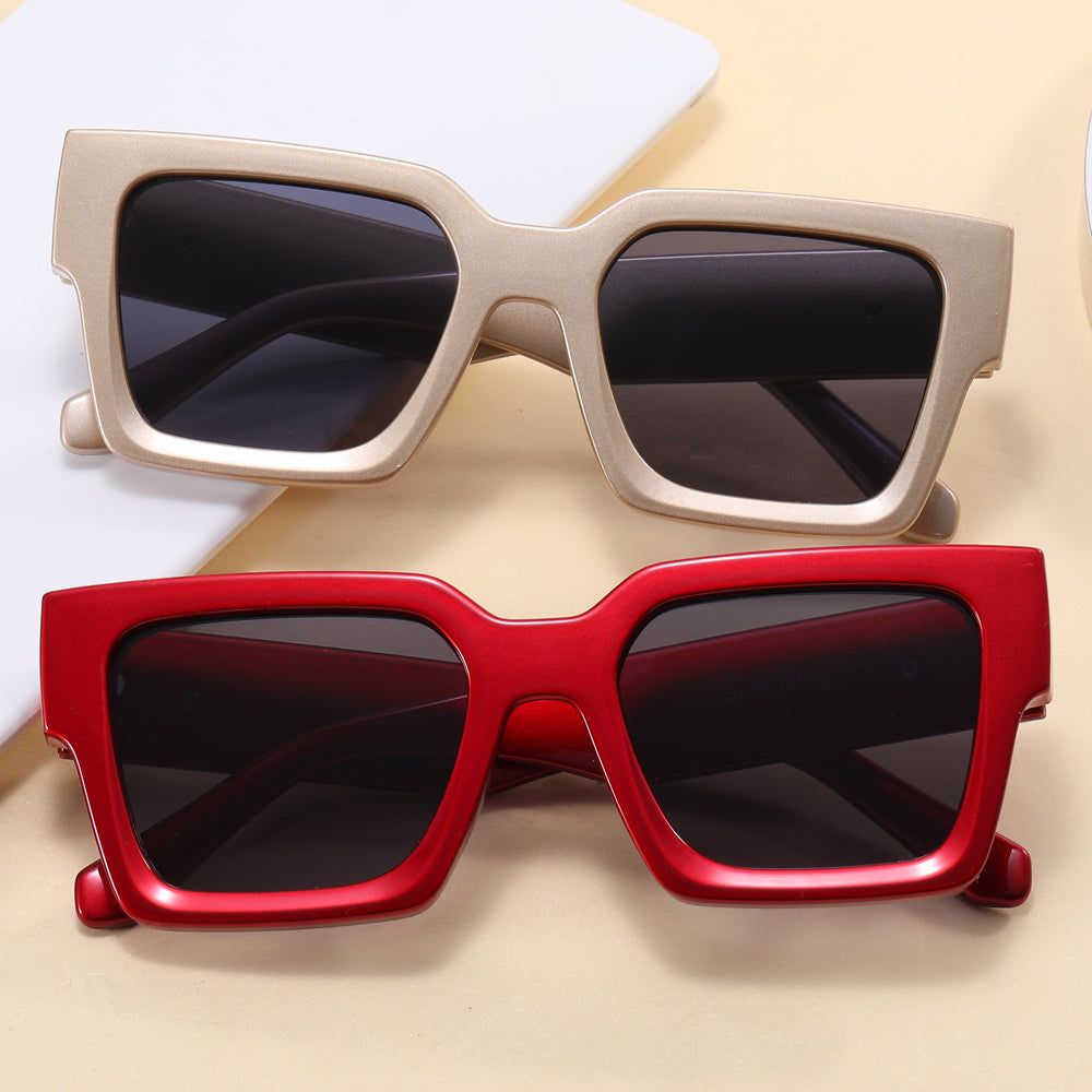 Chunky Chic Square Tinted Sunglasses