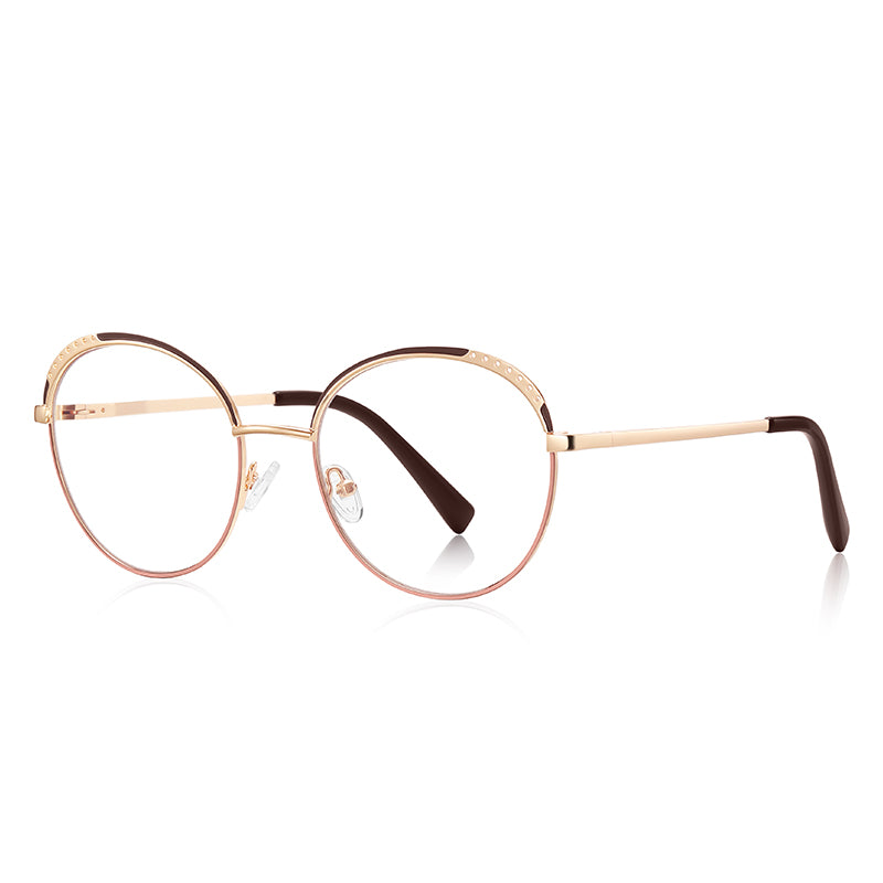 Round High Quality Blue Light Blocking Eyeglasses