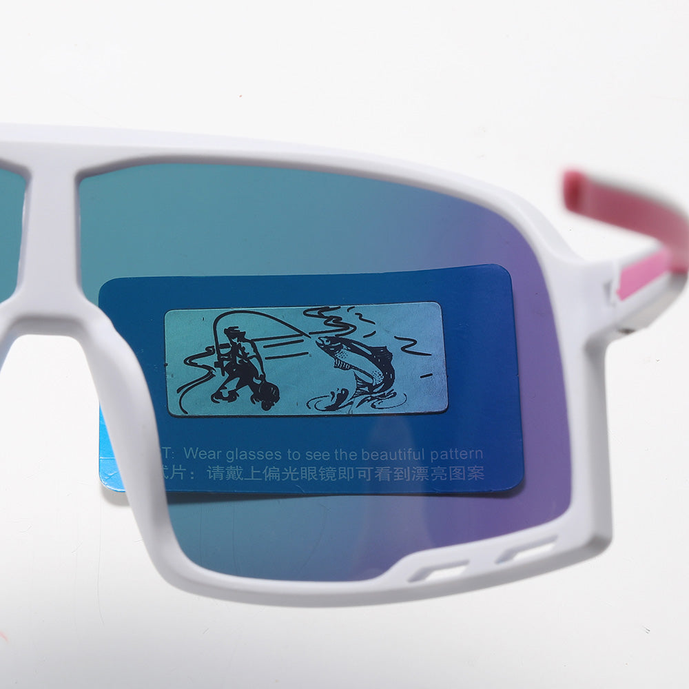 Oversized One Piece Lens Cycling Running Sports Polarized Sunglasses