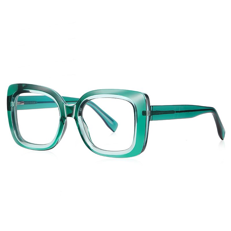 Women Square Cat Eye Computer Blue Light Blocking Glasses