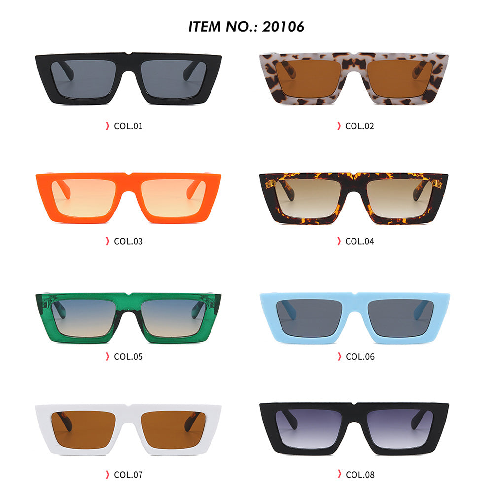 Fashion Flat Top Rectangle Sunglasses