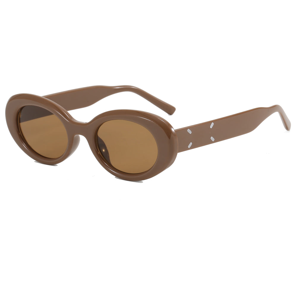 Women Retro Vintage Small Oval Stylish Shades Sunglasses