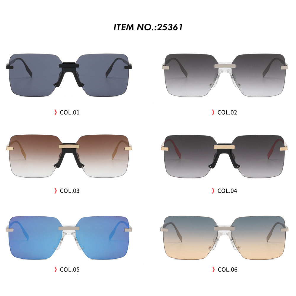 Fashion Rimless Square Sunglasses