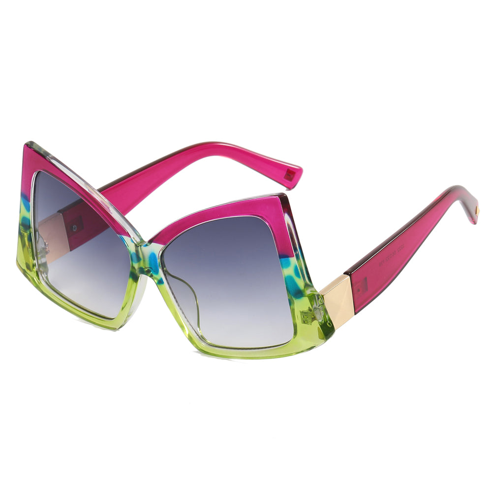 Square Butterfly Oversized Shades Sunglasses