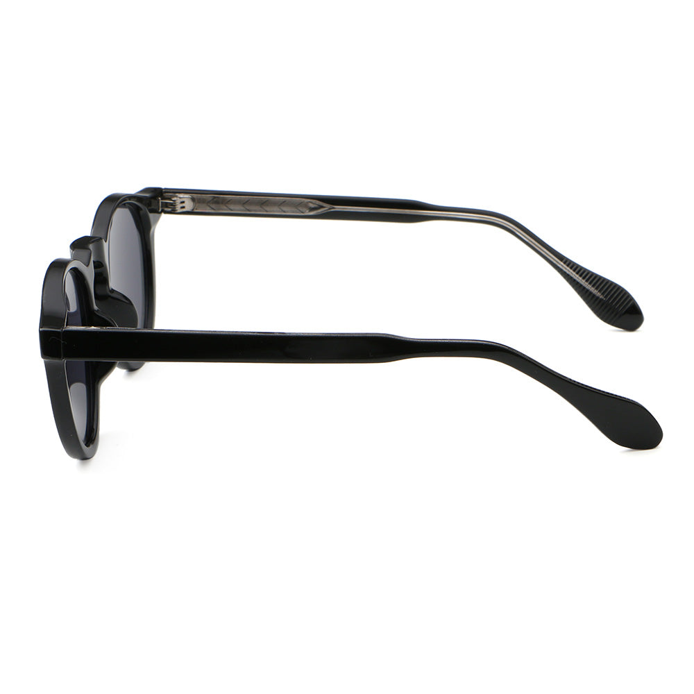 Classic Round Cat Eye Reinforced Wire-Core Temples Sunglasses