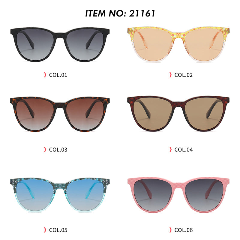 TR90 Frame Polarized UV400 Protection Cat Eye Shades Sunglasses