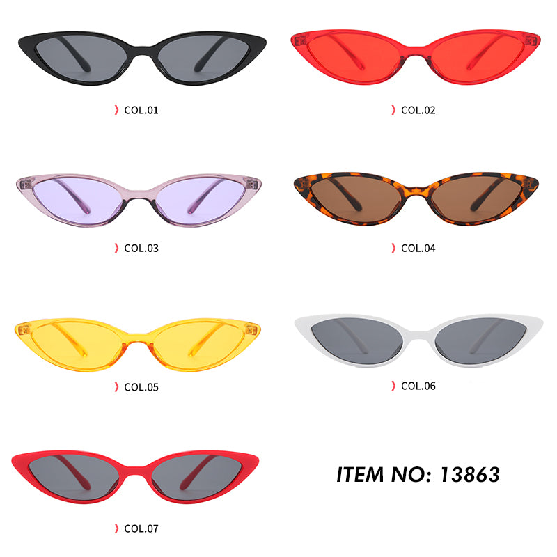 Women Small Triangle Cat Eye Sunglasses