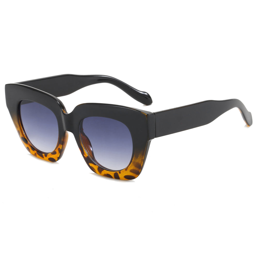 Retro Cat Eye Women Oversized Square Gradient Sunglasses