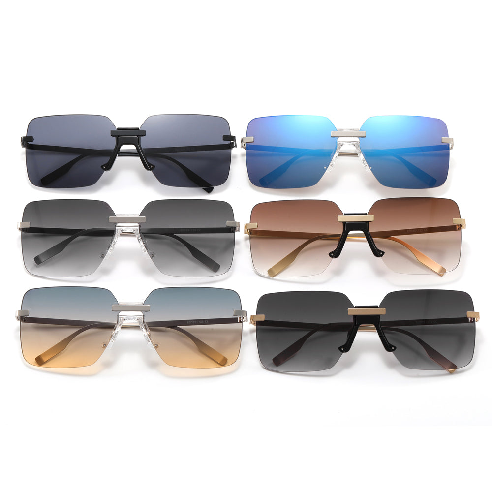 Fashion Rimless Square Sunglasses