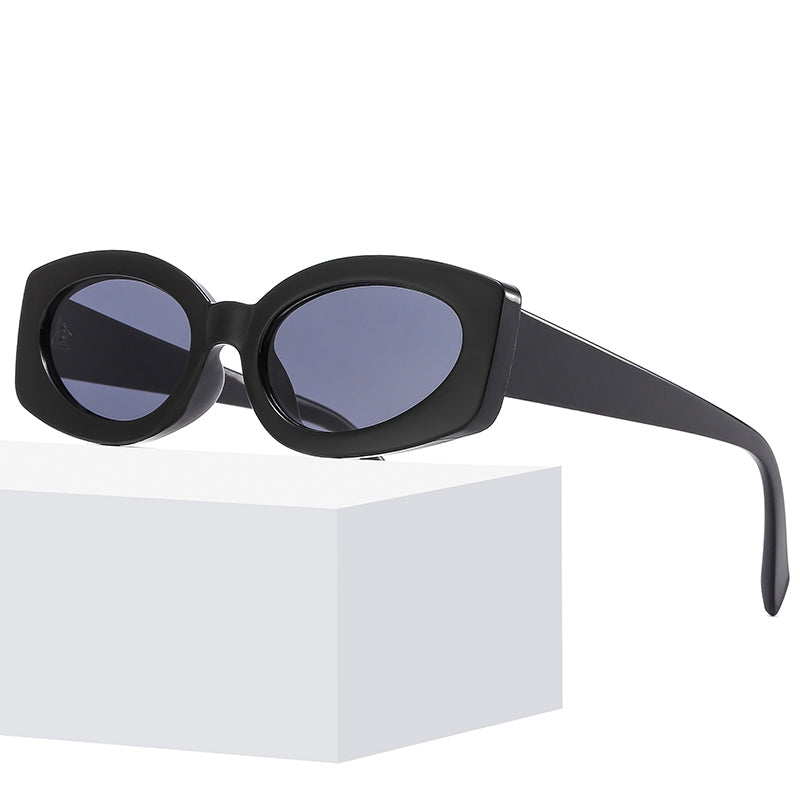 Cat Eye Women Small Oval Sunglasses
