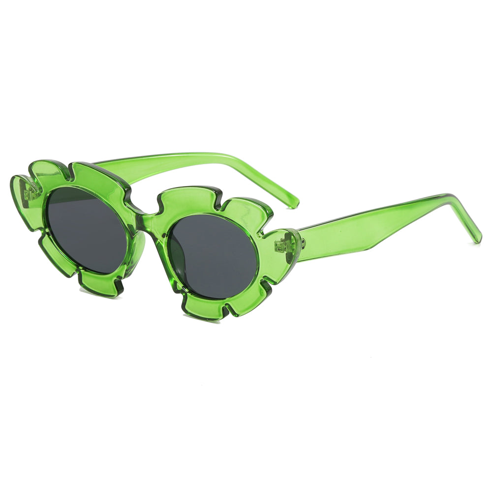 Women Flower Cat Eye Sunglasses