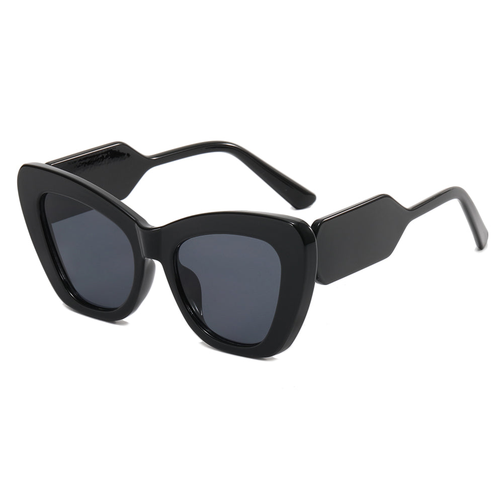 Big Frame Women Shades Cat Eye Sunglasses