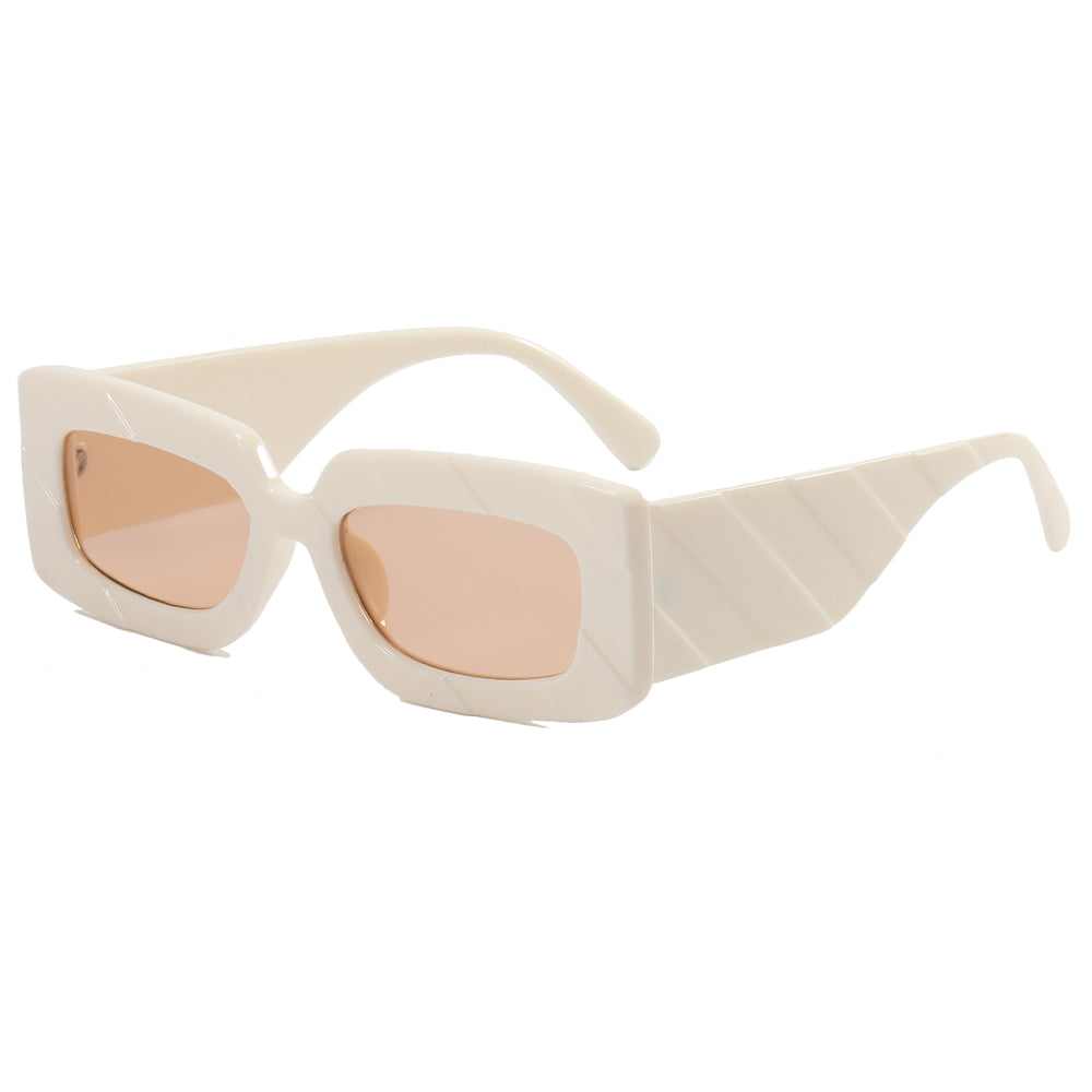 Rectangle Retro Thick Frame Sunglasses