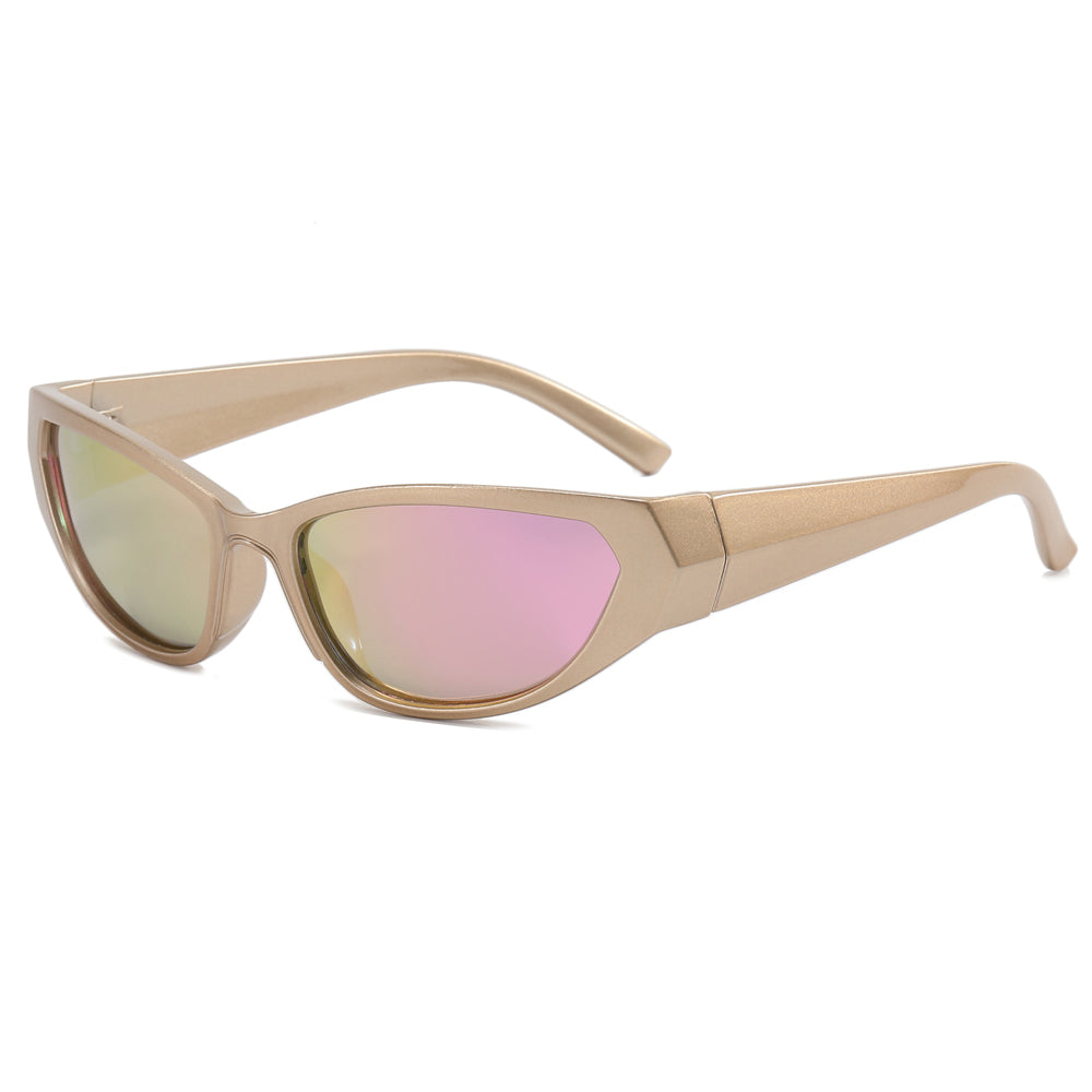 Polarized Y2K Oval Outdoor Cycling Sporty Sunglasses