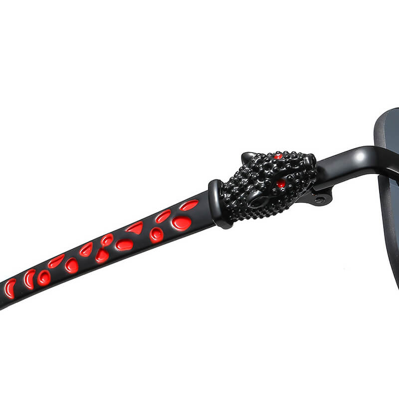 Panther Rectangular Rimless Sunglasses
