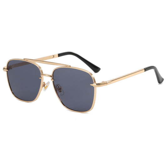 Flat Men Metal Frame Stylish Sunglasses