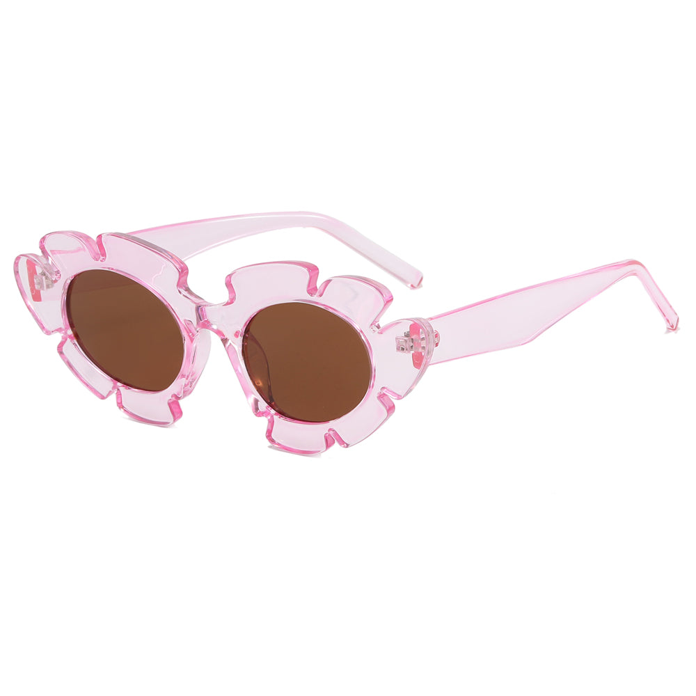 Women Flower Cat Eye Sunglasses