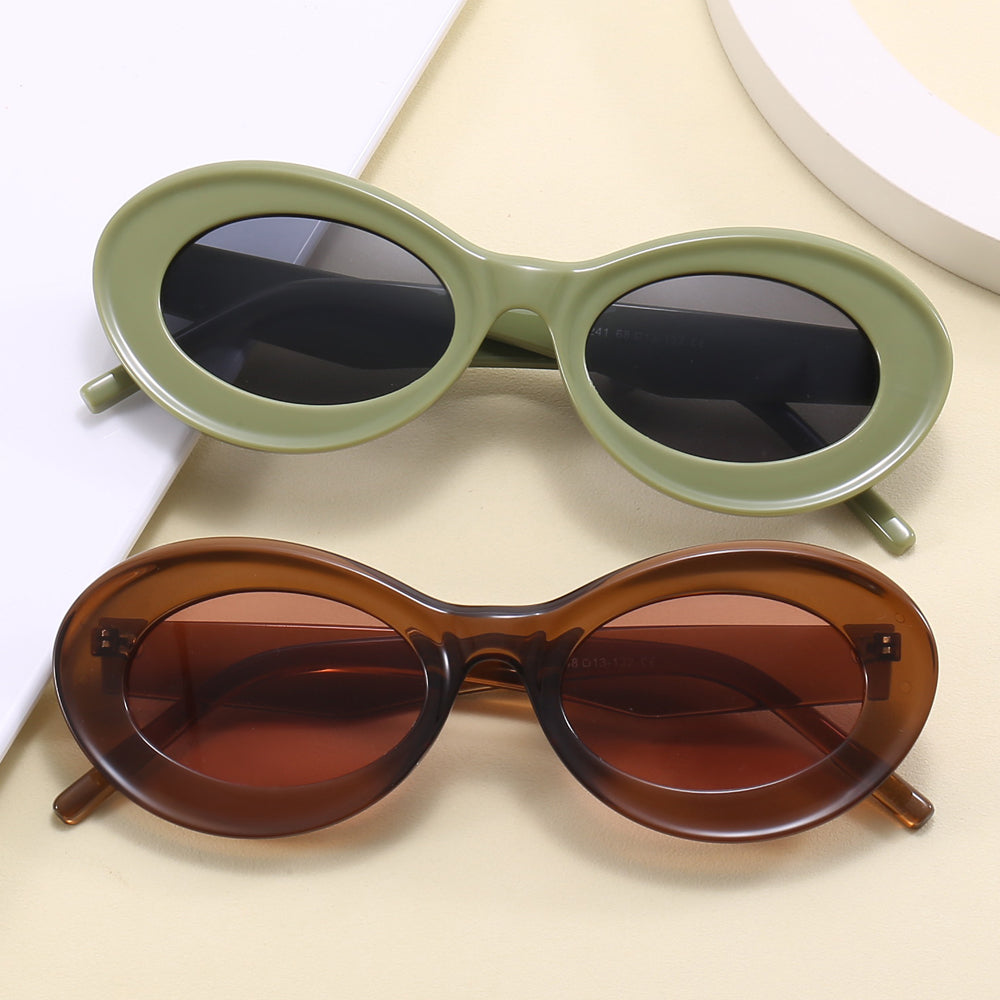 Women Retro Vintage Small Oval Stylish Sunglasses