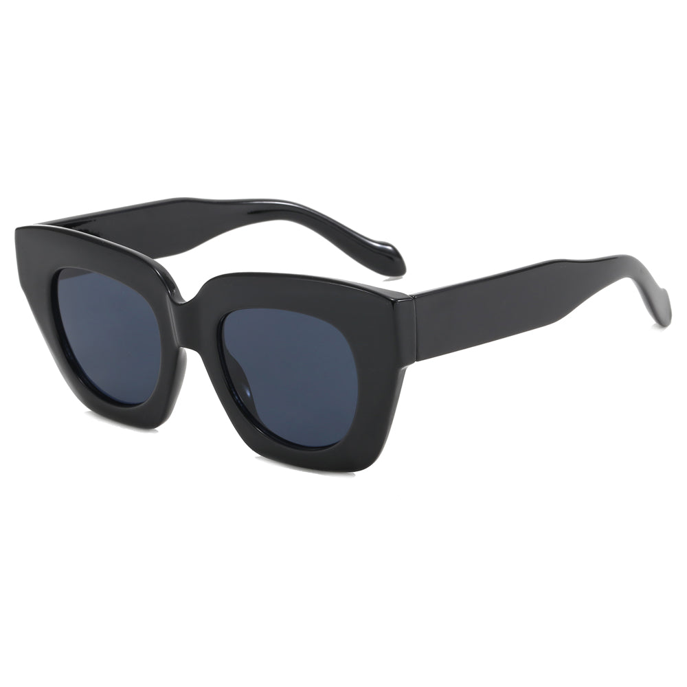 Retro Cat Eye Women Oversized Square Gradient Sunglasses