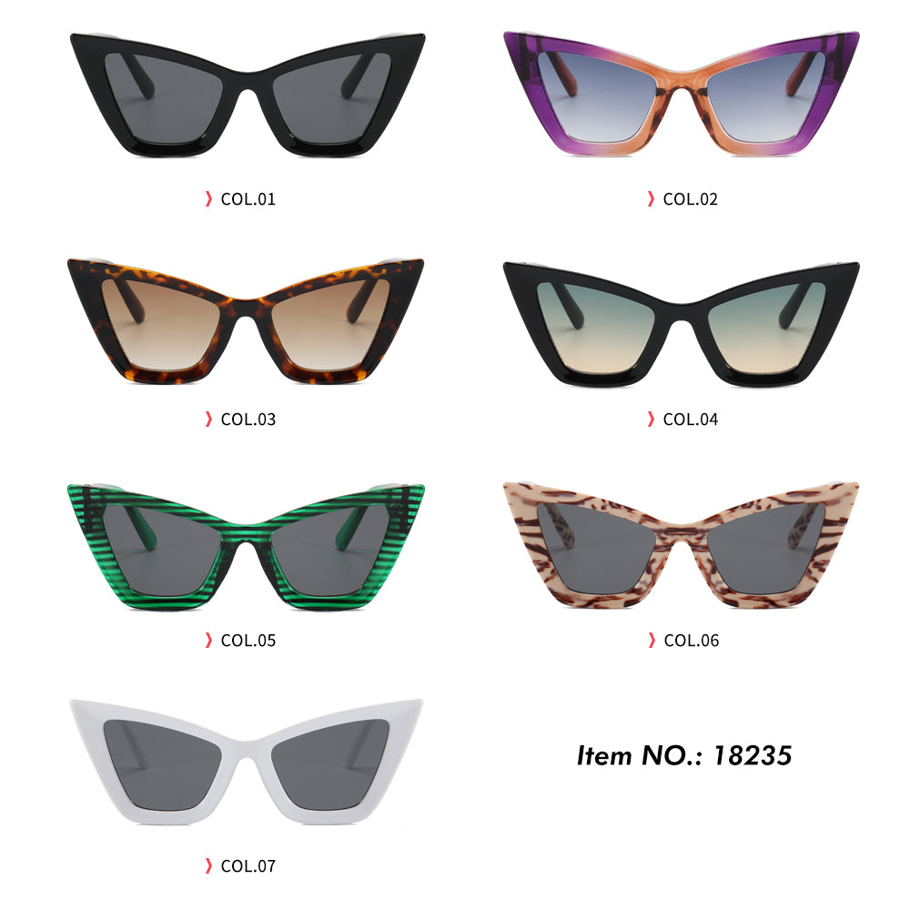 Cat Eye Women Triangle Sunglasses