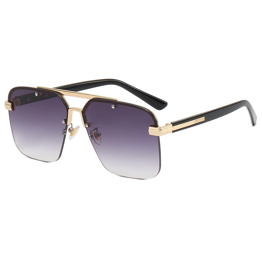 Metal Frame UV400 Gradient Shades Sunglasses