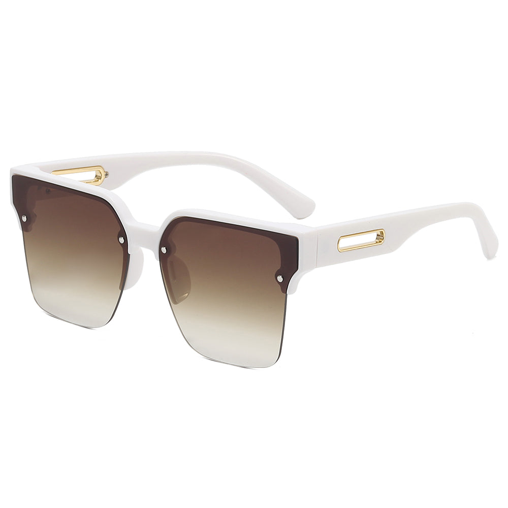 Square Half-rimless Shades Sunglasses