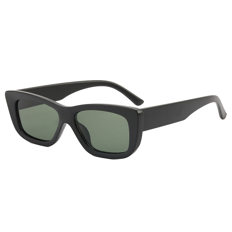 Retro Plastic Small Rectangle Sunglasses