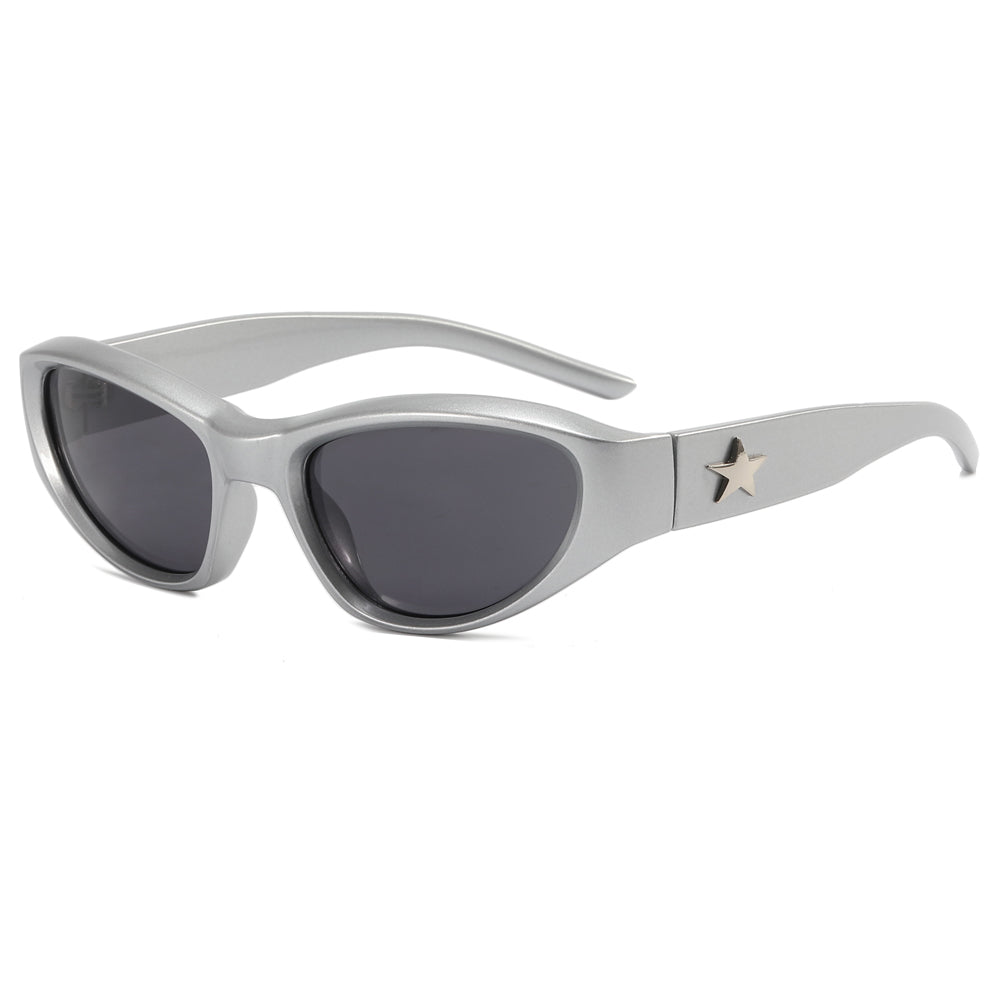 Y2K Oval Outdoor Cycling Sporty Sunglasses