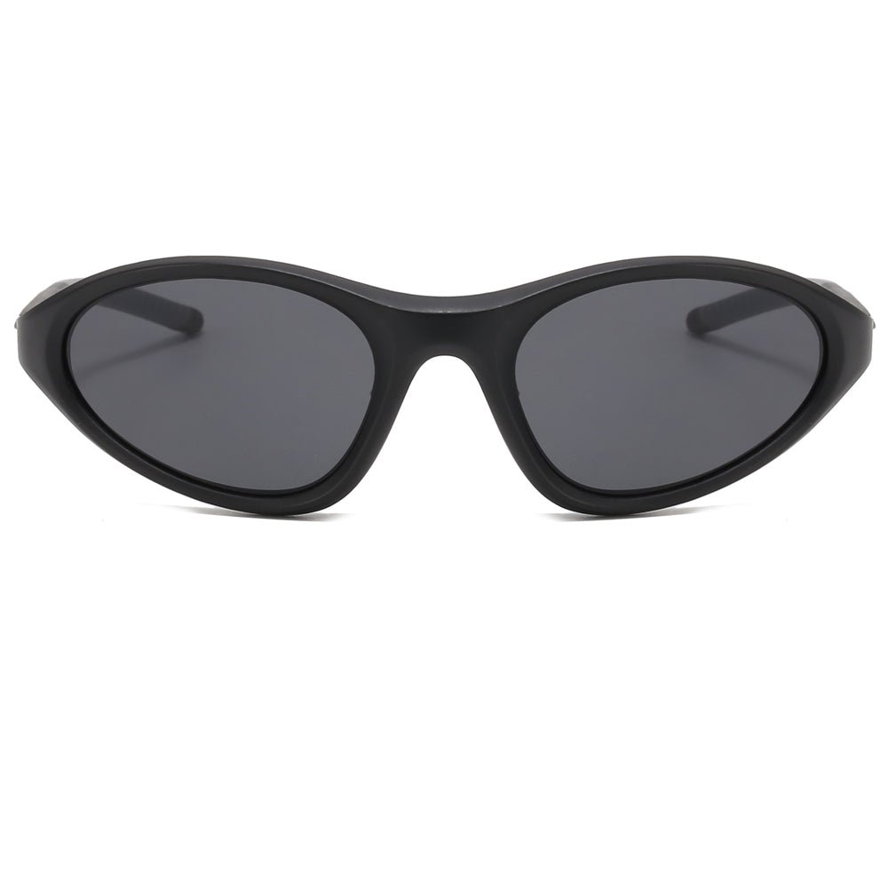 Y2K Cat Eye Women Wraparound Small Triangle Spring Hinges Sunglasses