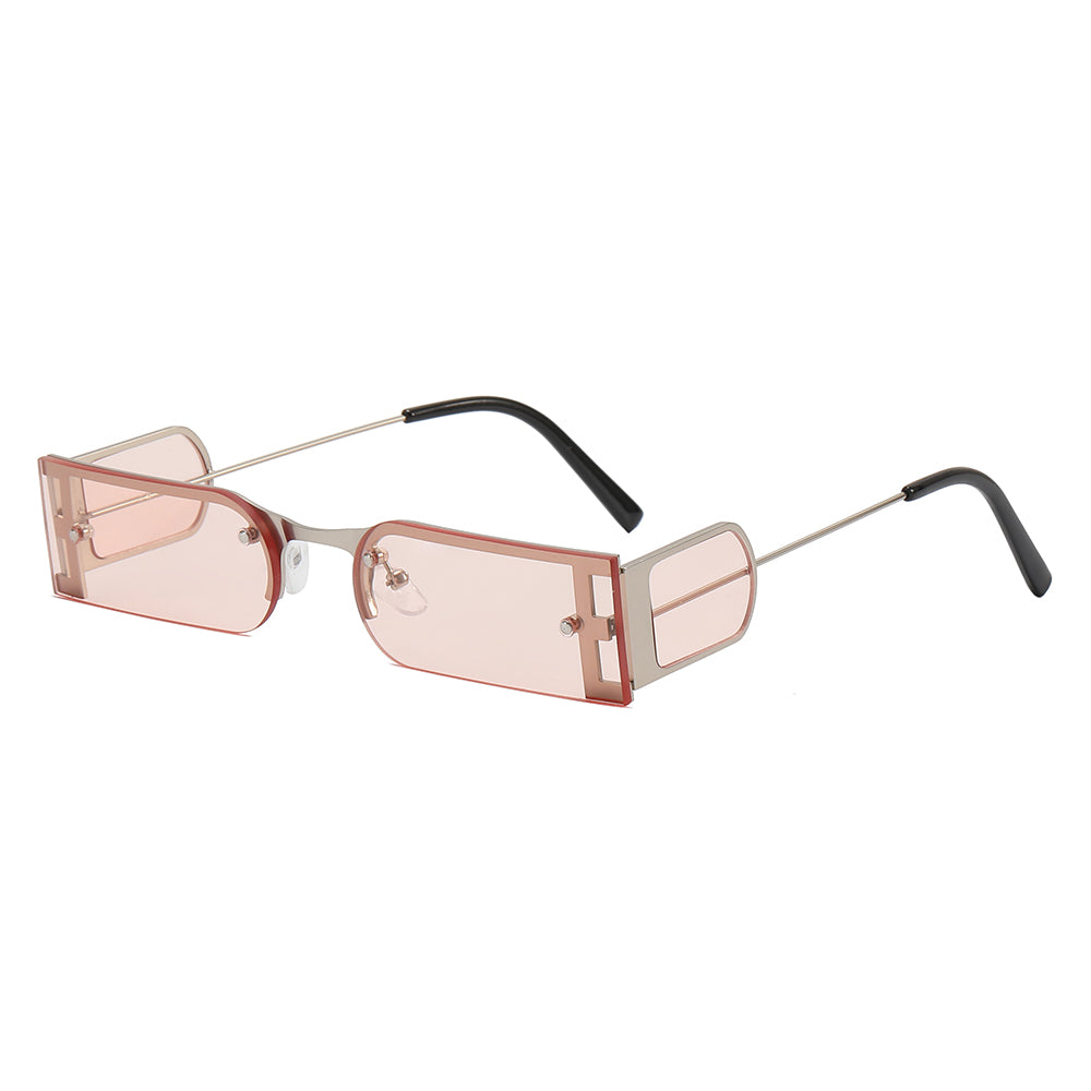 Small Rectangle Metal Frame Sunglasses