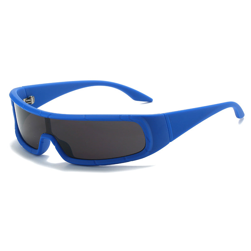 Futuristic Wrap Around Shield Sports Sunglasses