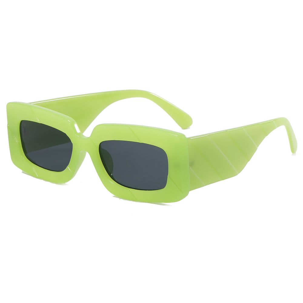 Rectangle Retro Thick Frame Sunglasses