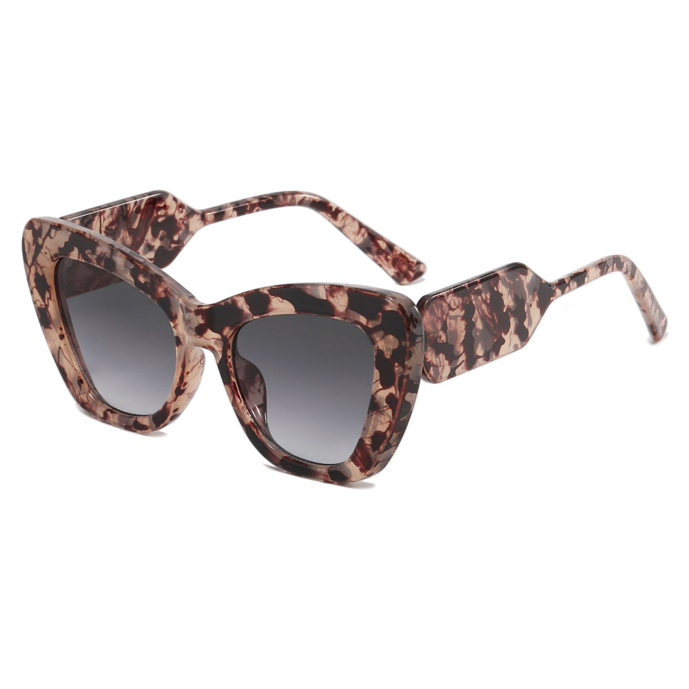Big Frame Women Shades Cat Eye Sunglasses
