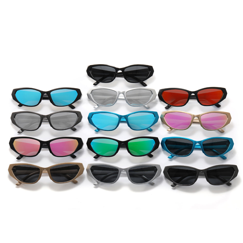 Polarized Y2K Oval Outdoor Cycling Sporty Sunglasses