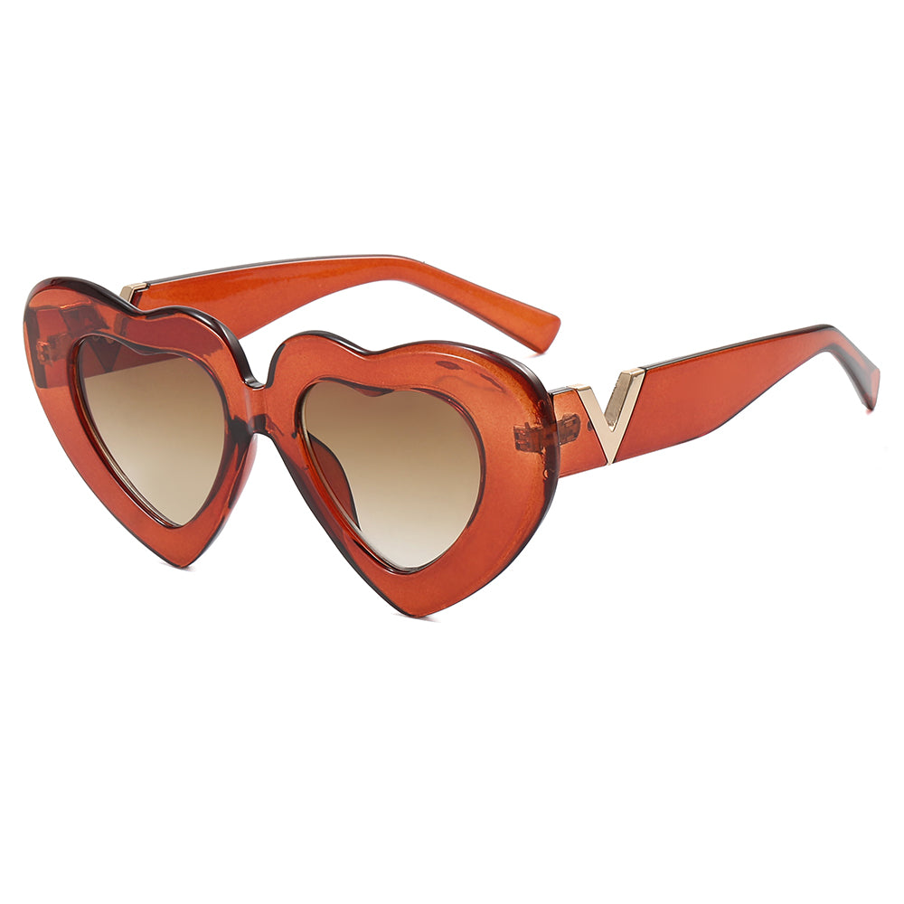 Women Heart Lovely Cute Sunglasses