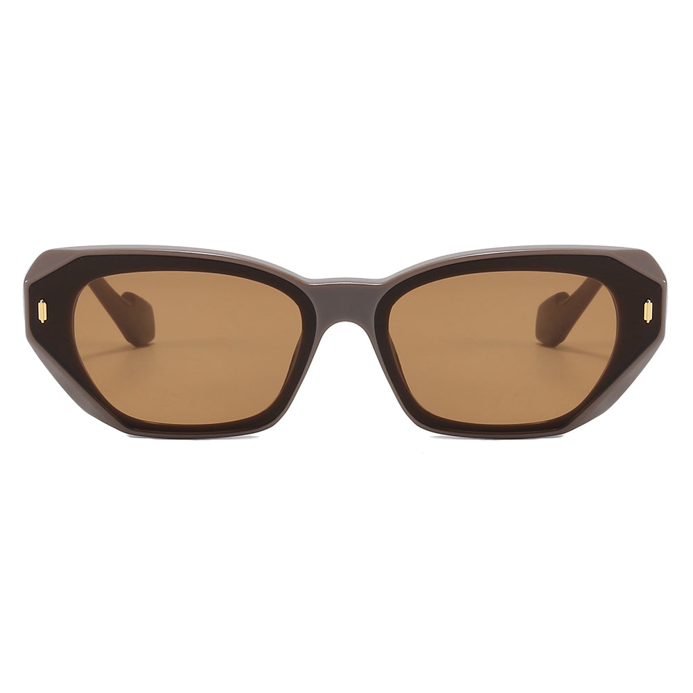 Chic Cat Eye Women Irregular Narrow Sunglasses
