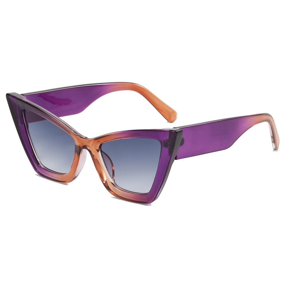 Cat Eye Women Triangle Sunglasses