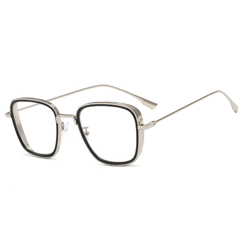 Fashion Men Square Metal Sunglasses