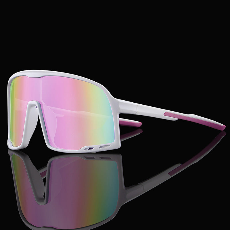 Oversized One Piece Lens Cycling Running Sports Polarized Sunglasses
