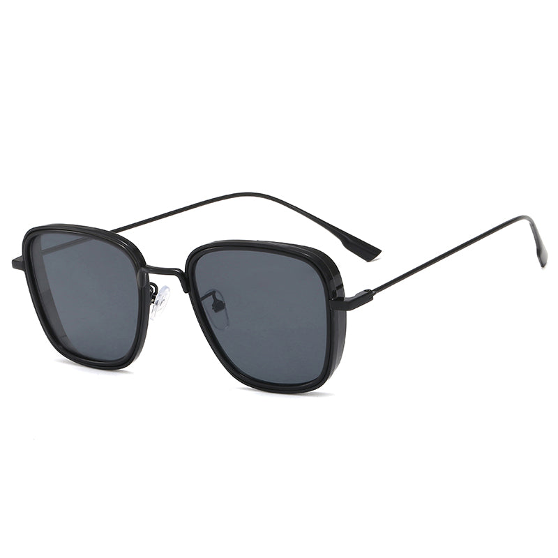 Fashion Men Square Metal Sunglasses