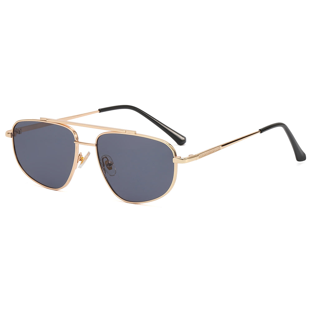 Metal Frame Gradient Shades Sunglasses
