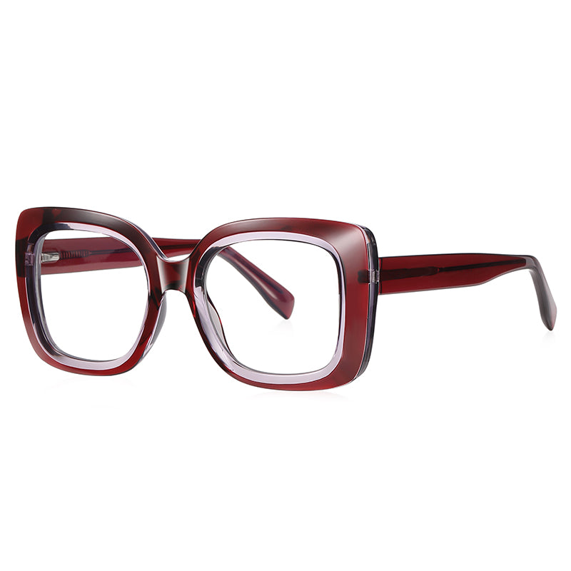 Women Square Cat Eye Computer Blue Light Blocking Glasses