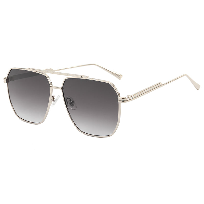 Metal Frame Gradient Men Shades Sunglasses