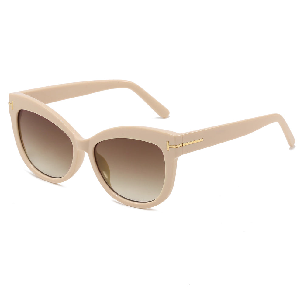Chic Cat Eye Women Oval Sunglasses