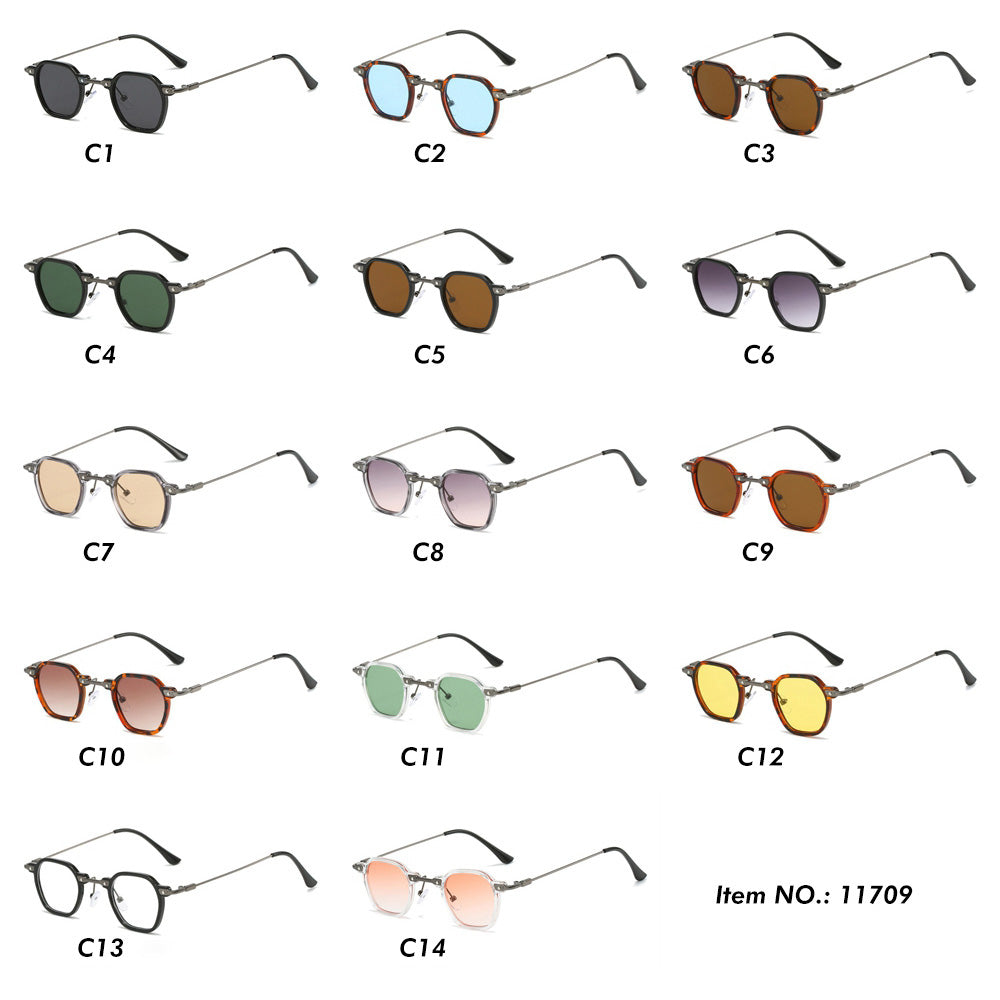 Retro Square Narrow Gradients Outdoor Sunglasses