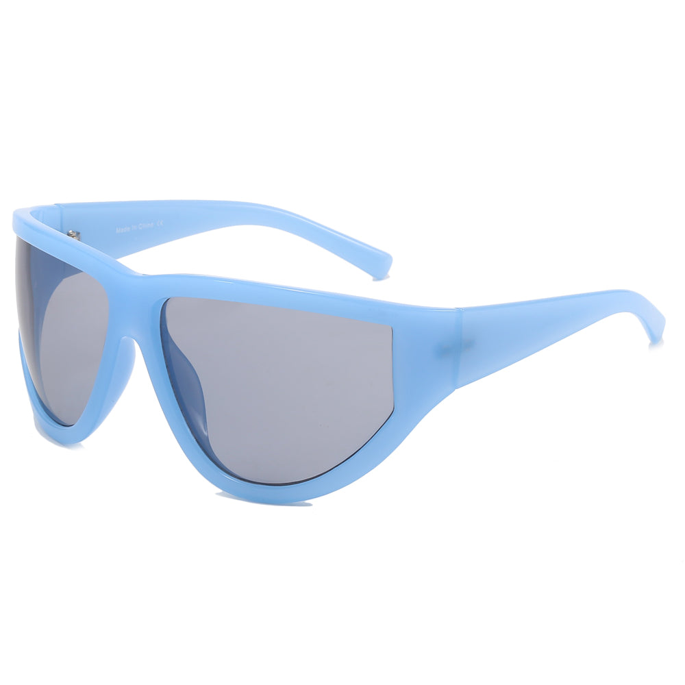 Flat Top Cat Eye Sporty Sunglasses