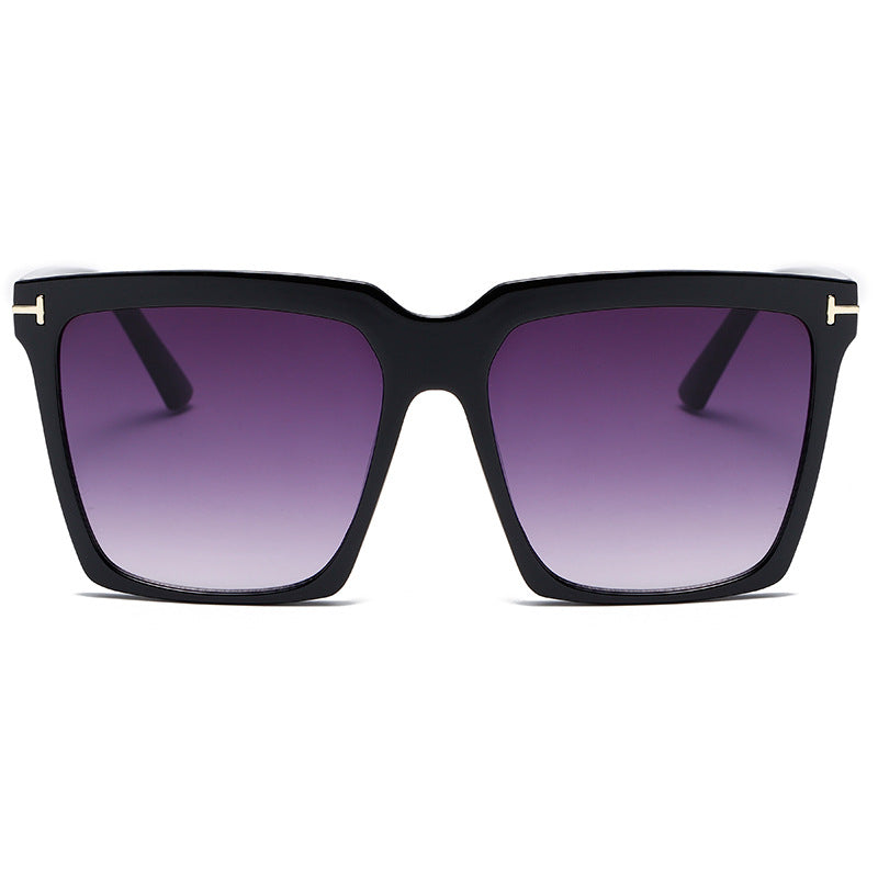 Oversized Cat Eye Women Square Ombre Shades Sunglasses
