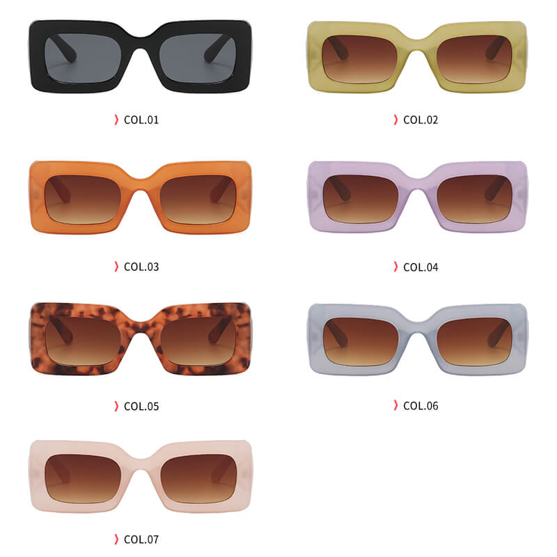 Chunky Rectangular Sunglasses