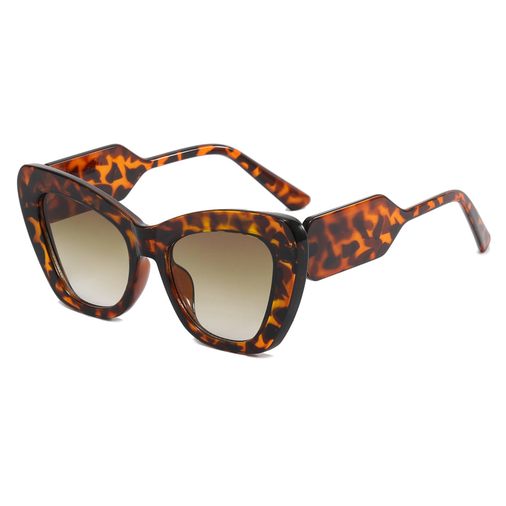 Big Frame Women Shades Cat Eye Sunglasses